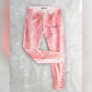 Levi’s 535 Legging Jeans-Pink & White tie-dye Jeans-Sz 28